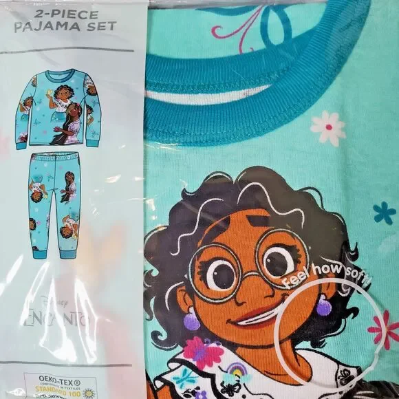 Girls Set of 5 Cotton 2 Piece Snug Fit Pajama Sets Toddler 2T NEW - Picture 7 of 9